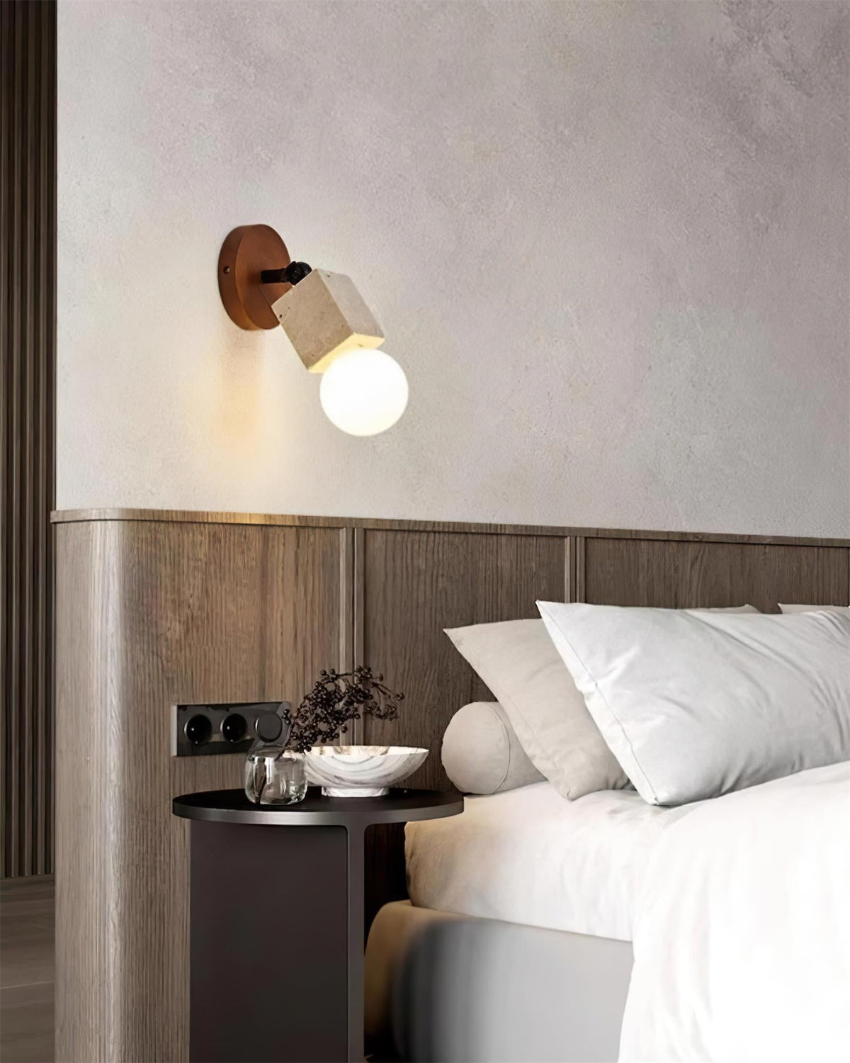 Tavaenne aplique de pared travertino madera