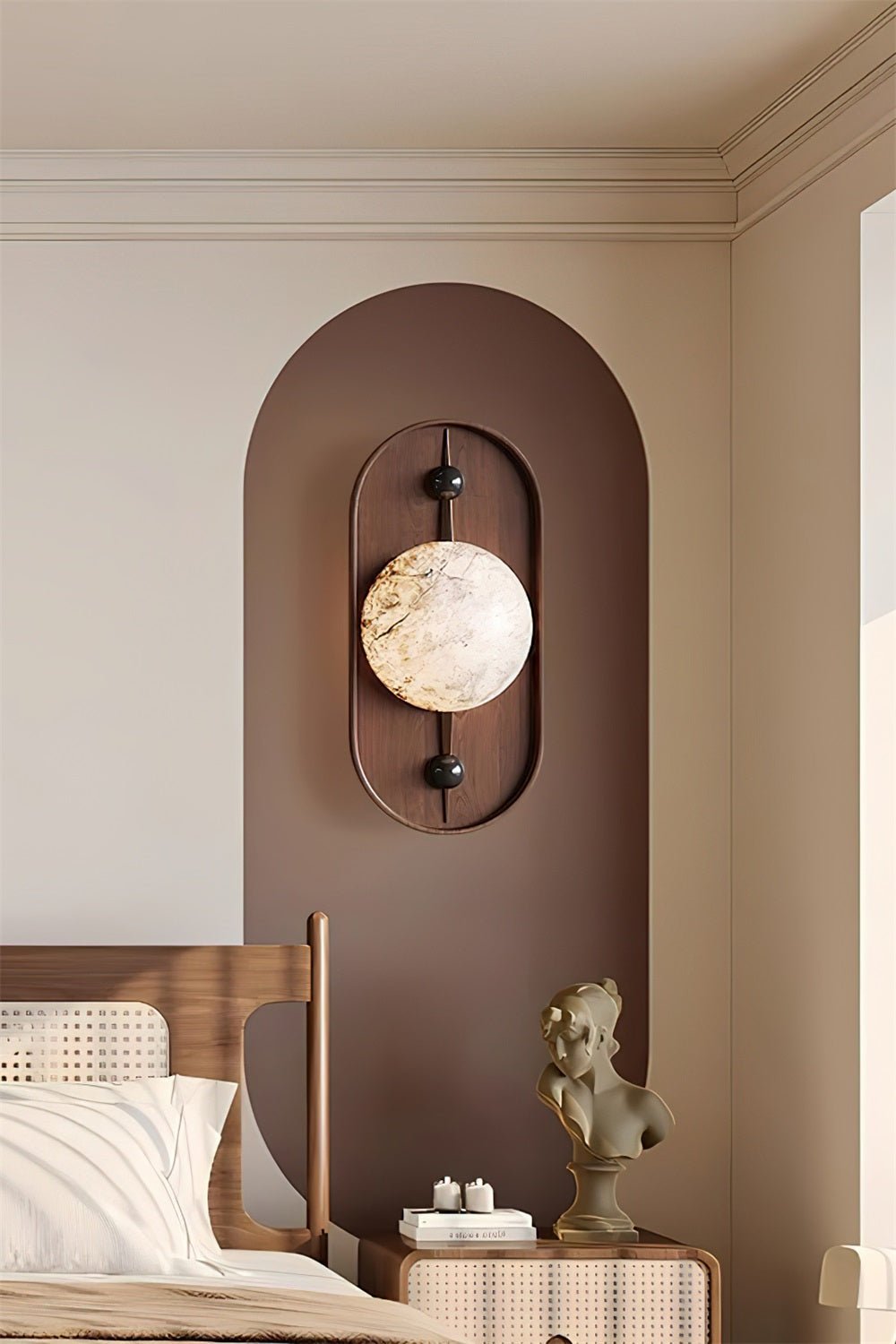 Bodhi aplique de pared en alabastro