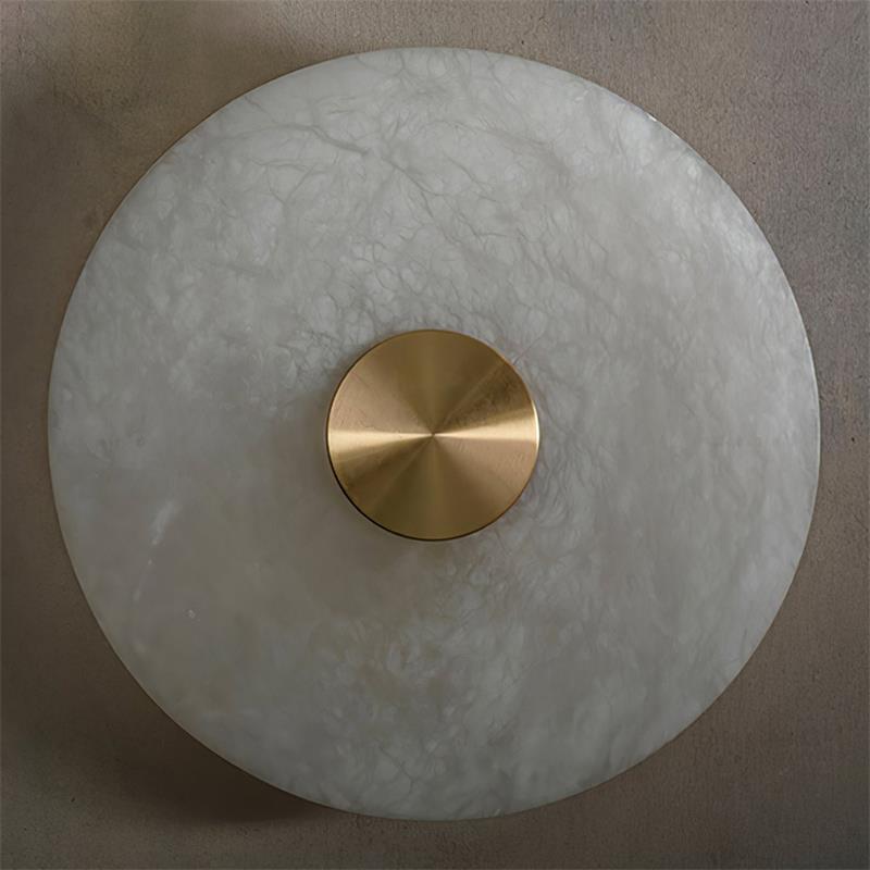 Ildvuvyu Aplique de pared Moderno Minimalista Alabastro