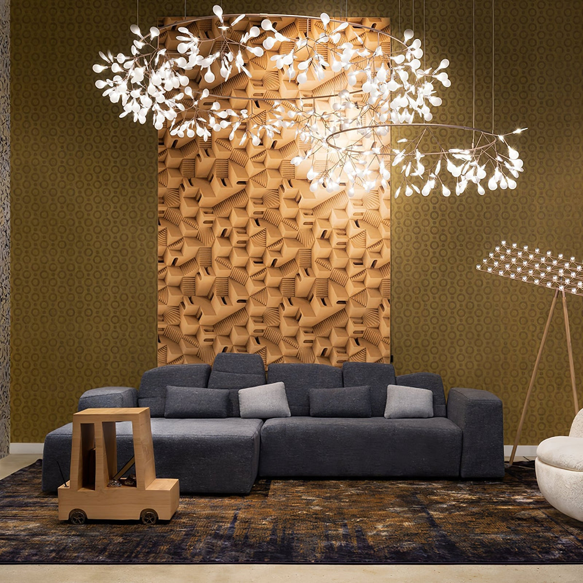 Dore lámpara de araña Firefly Branch LED