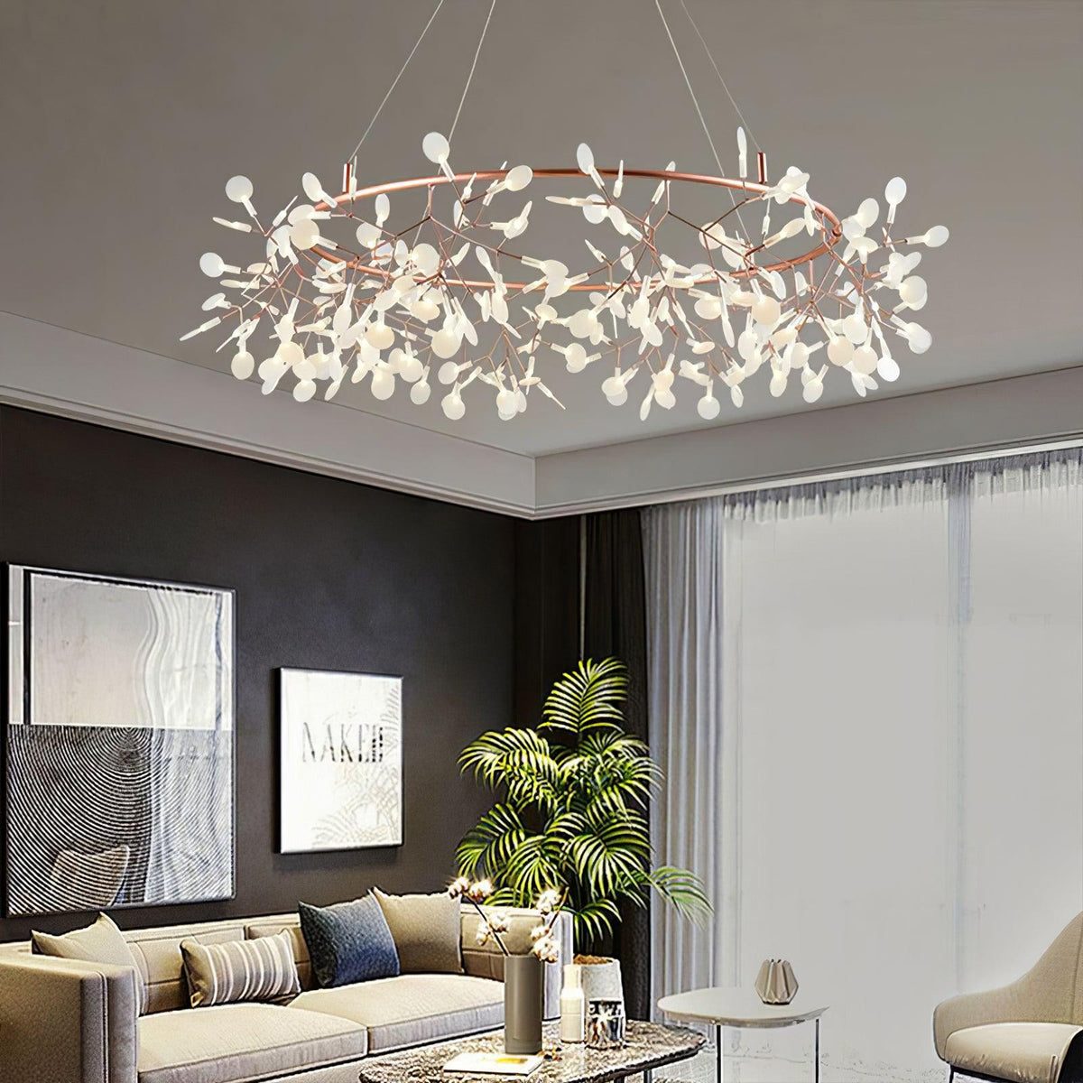 Dore lámpara de araña Firefly Branch LED