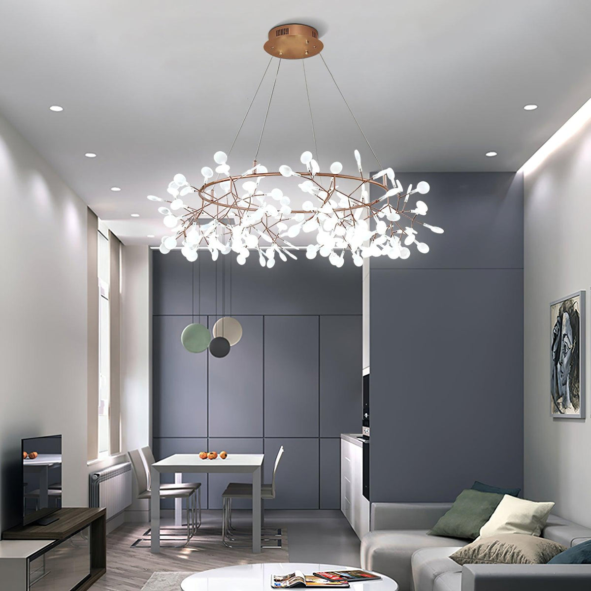 Dore lámpara de araña Firefly Branch LED