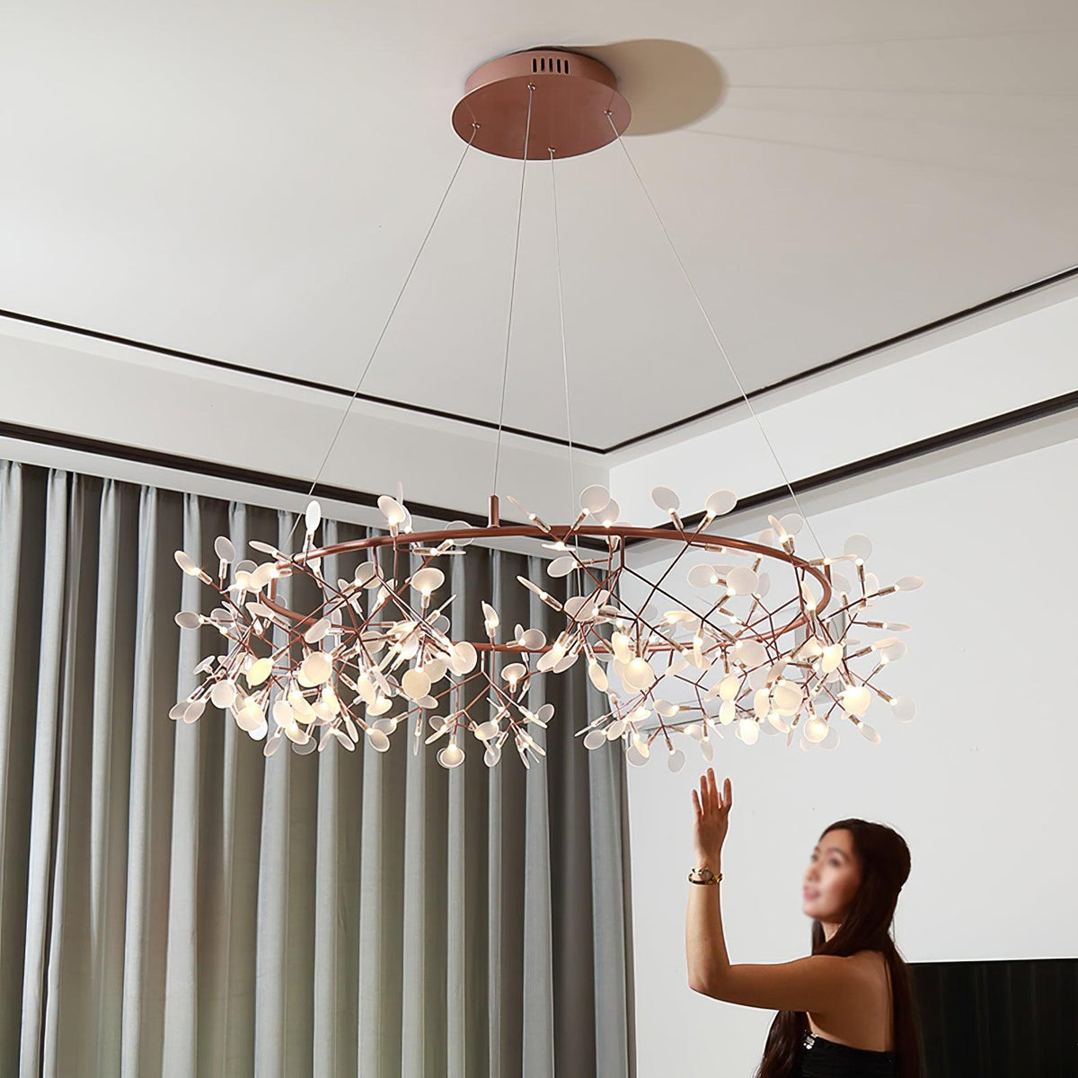 Dore lámpara de araña Firefly Branch LED