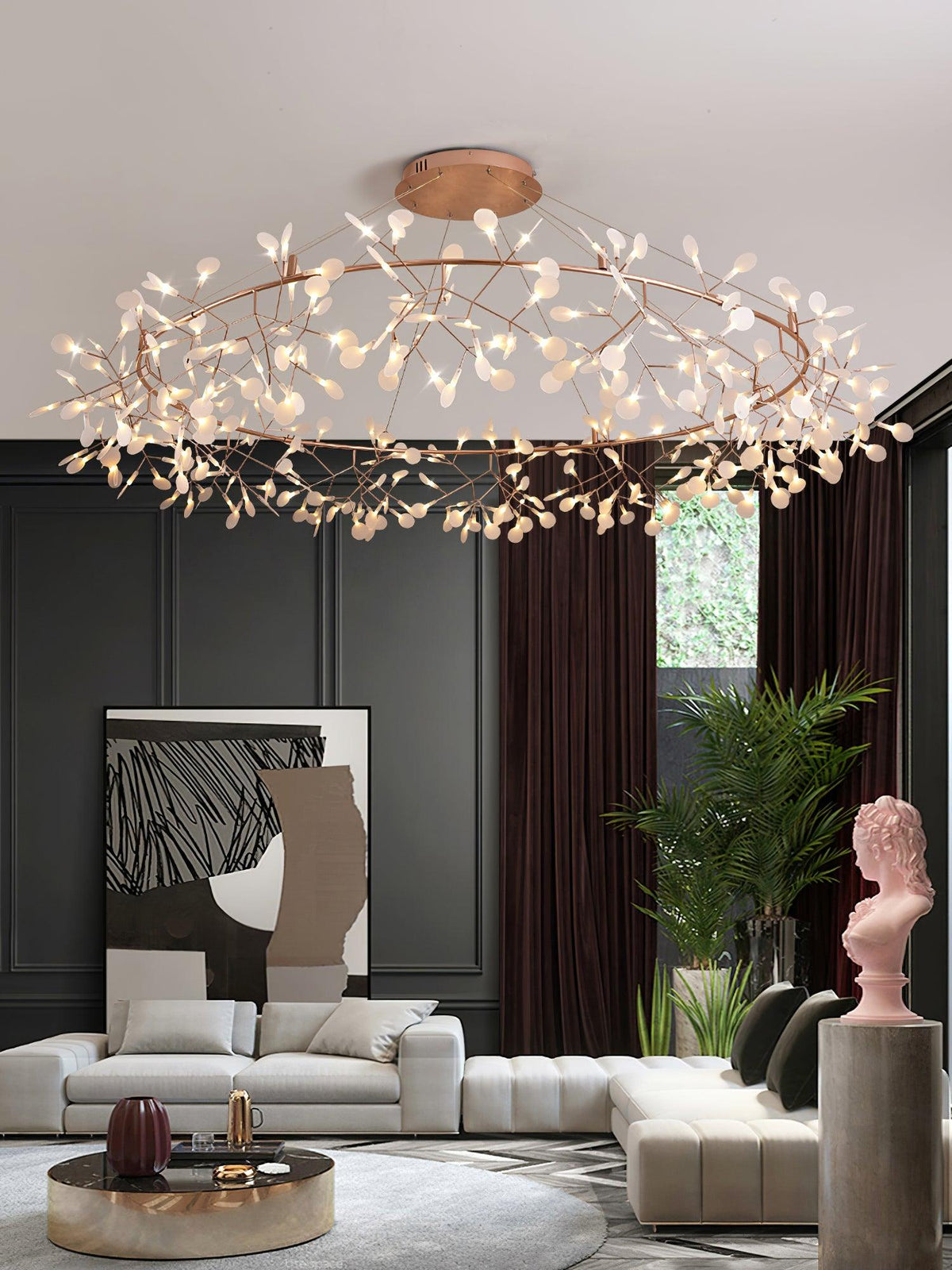 Dore lámpara de araña Firefly Branch LED