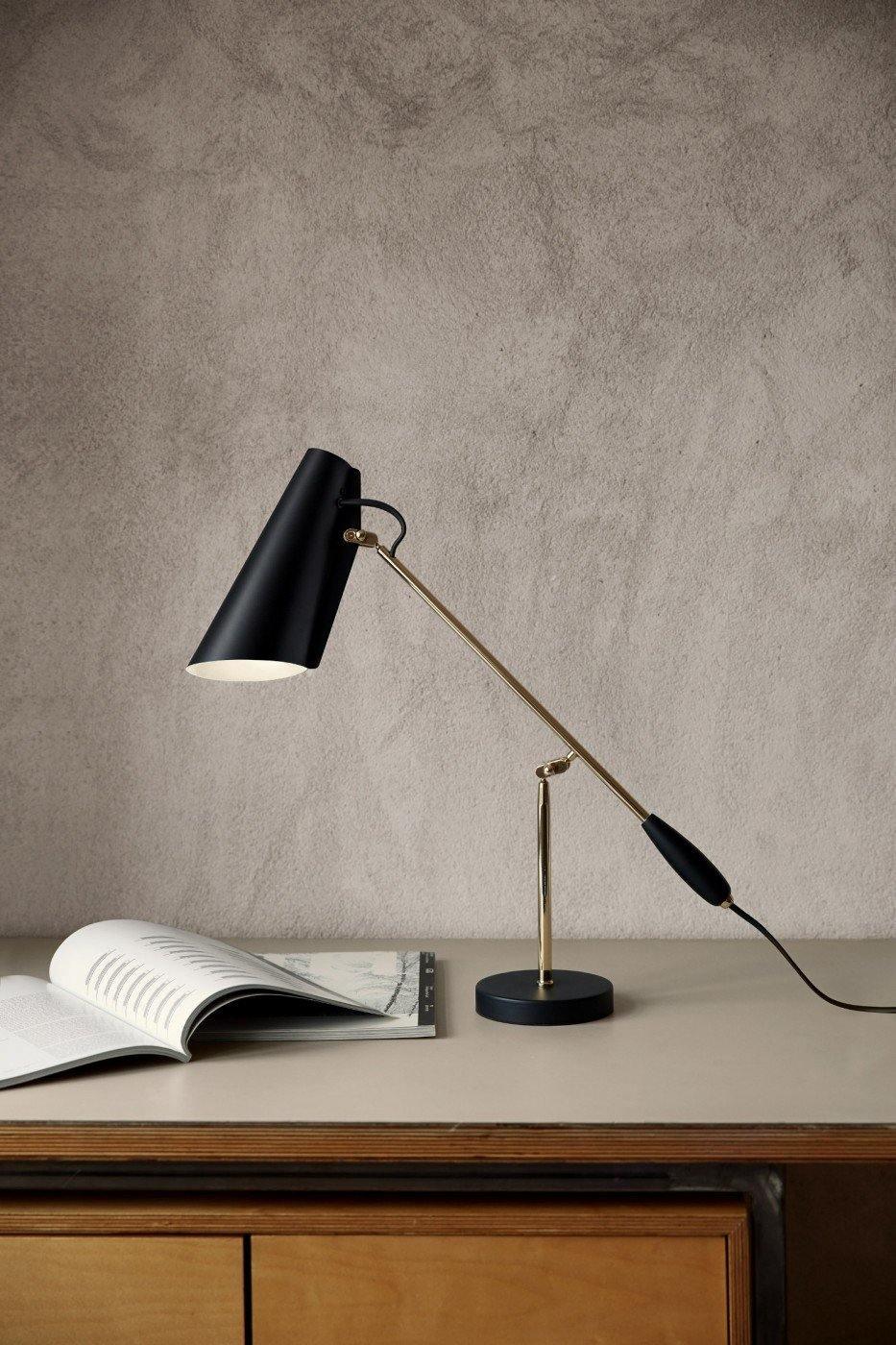 Orbix lámpara de mesa de acero estilo mid-century