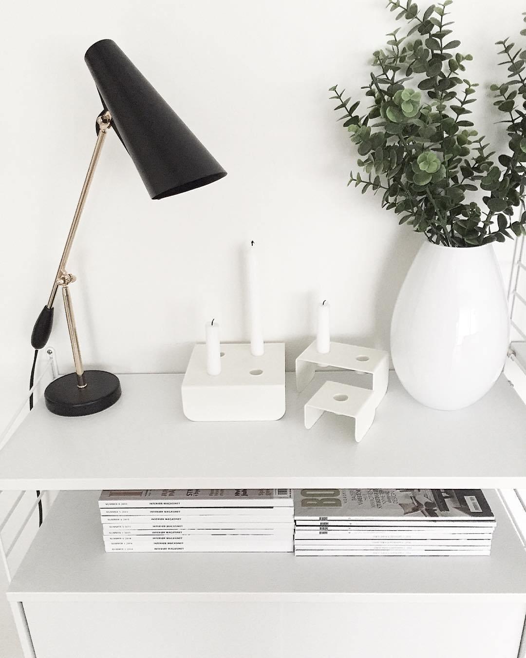 Orbix lámpara de mesa de acero estilo mid-century