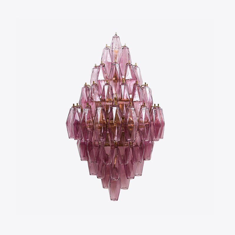Zyrelis aplique de pared de vidrio polihedral