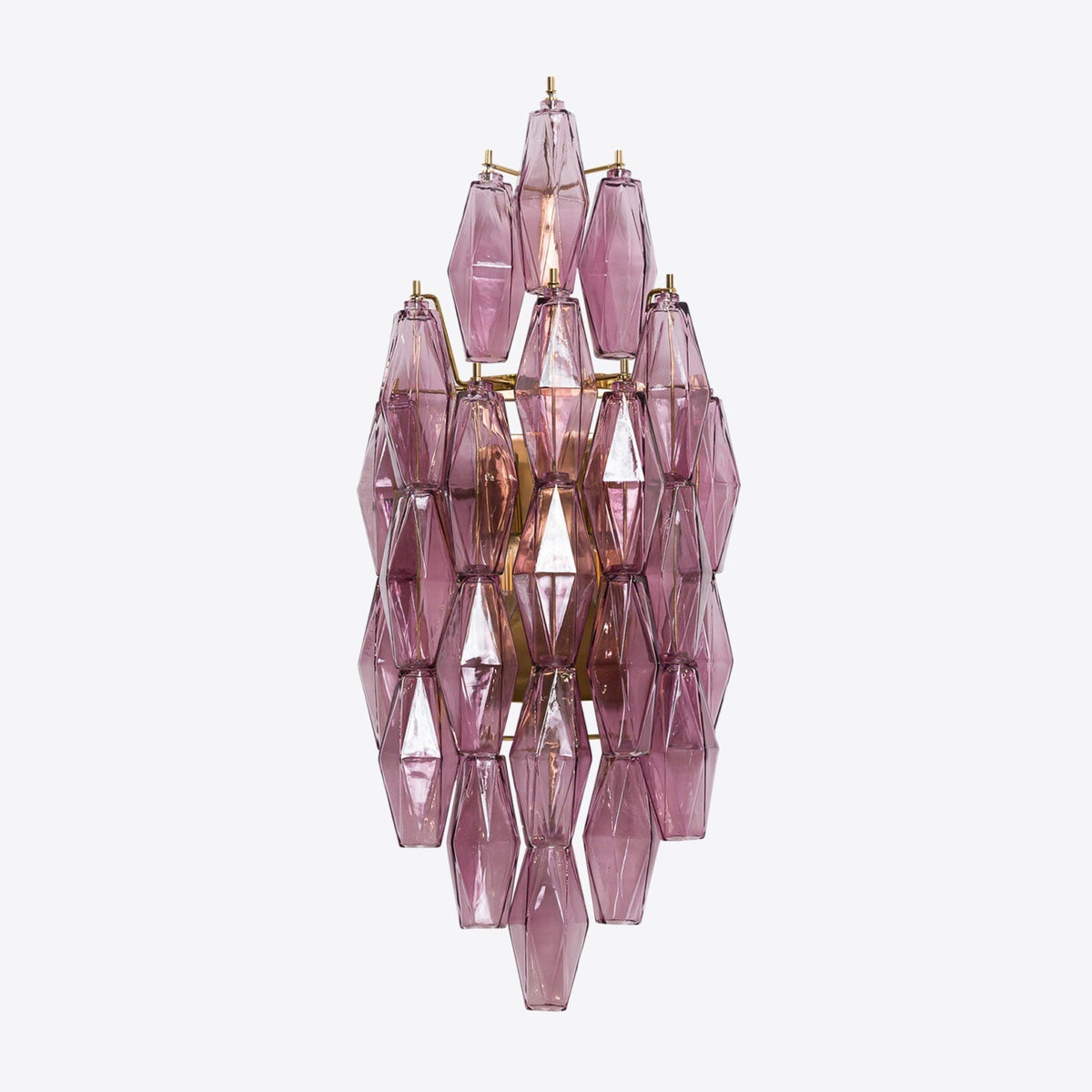 Zyrelis aplique de pared de vidrio polihedral