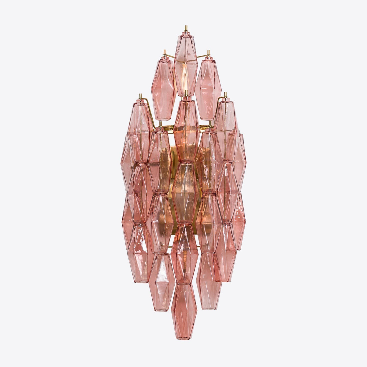 Zyrelis aplique de pared de vidrio polihedral