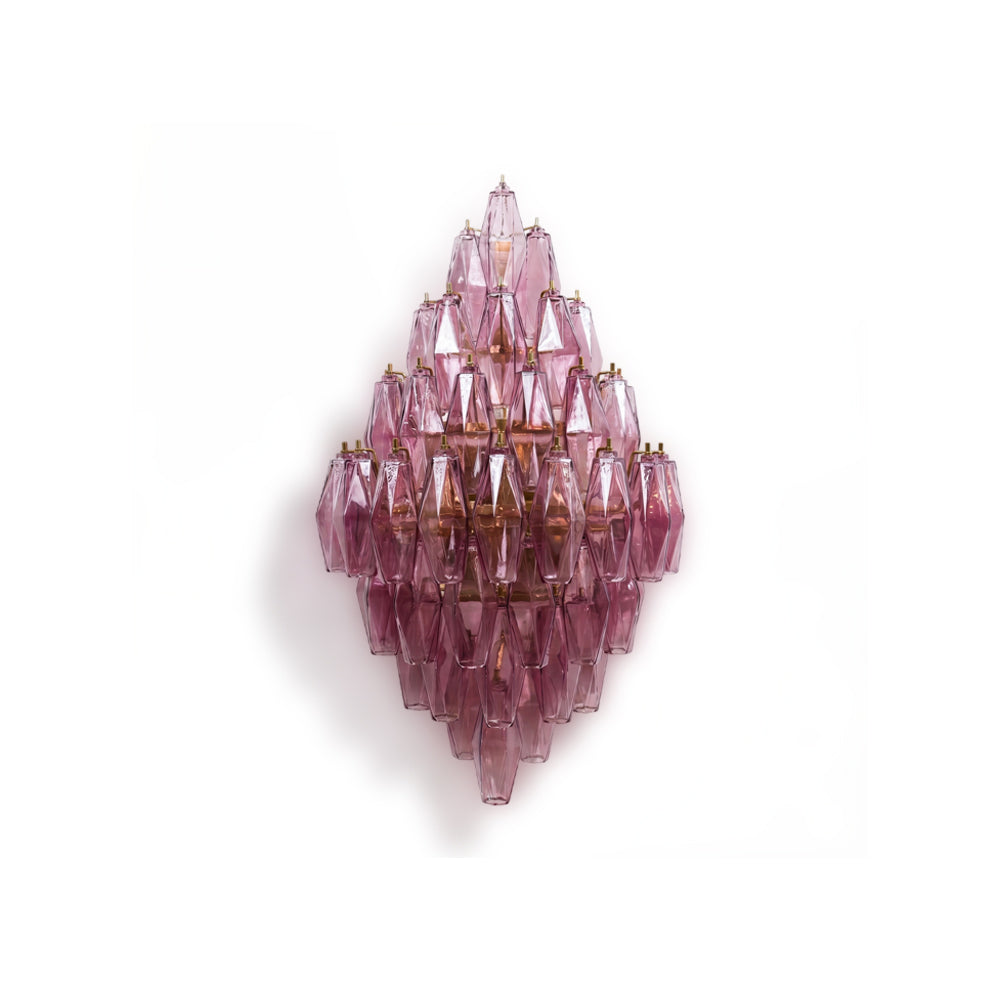 Zyrelis aplique de pared de vidrio polihedral