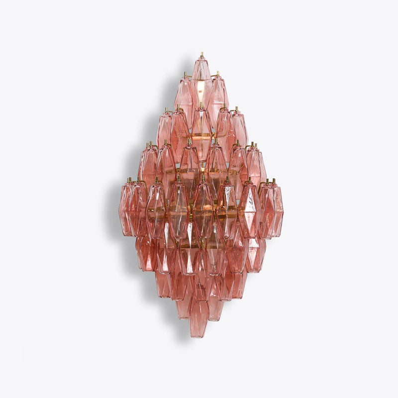 Zyrelis aplique de pared de vidrio polihedral