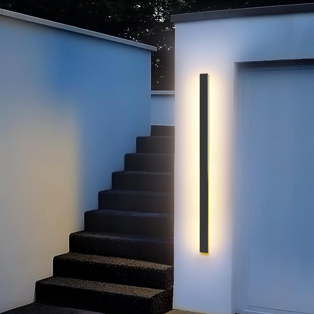 Renalira Long Strip Solar exterior aplique de pared