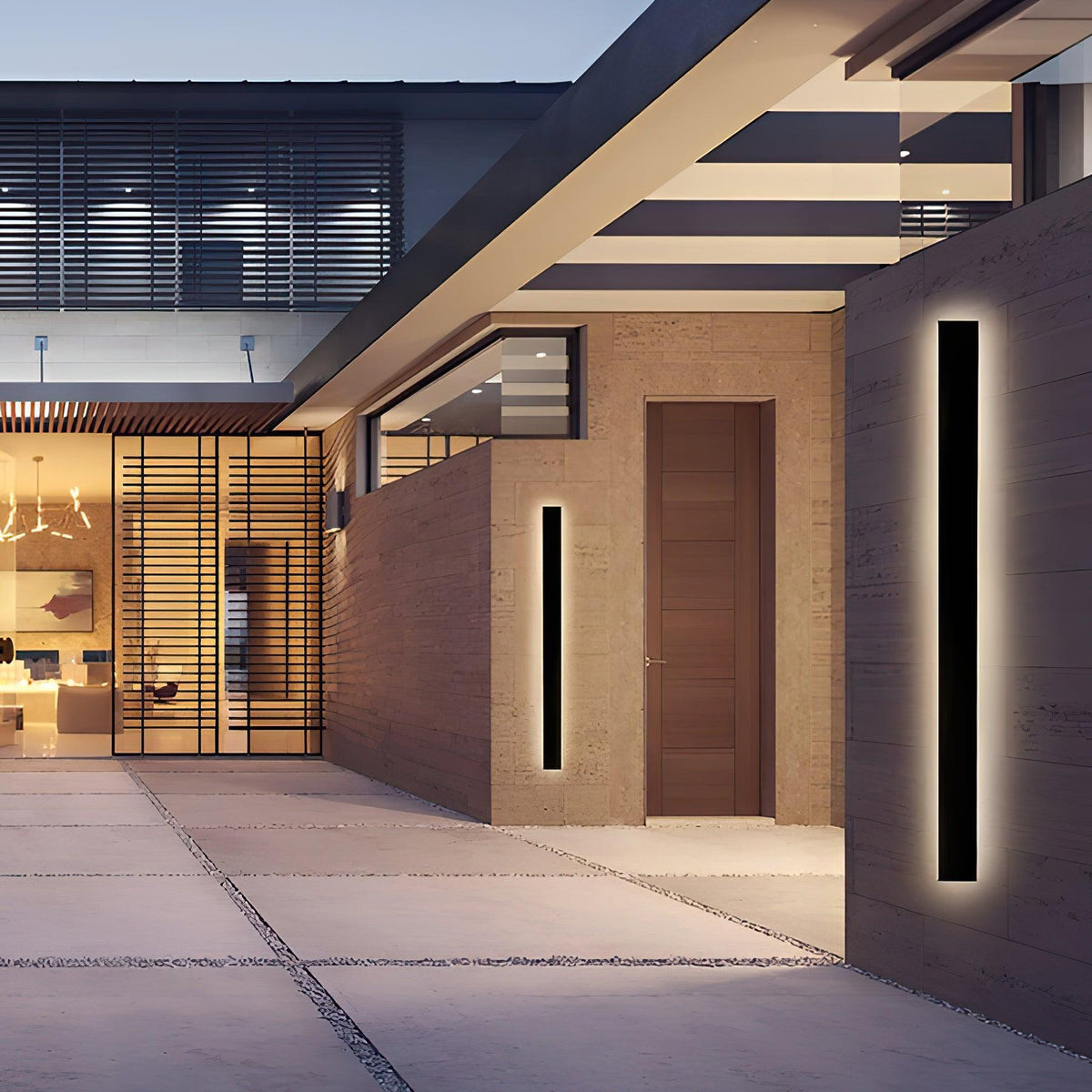 Renalira Long Strip Solar exterior aplique de pared