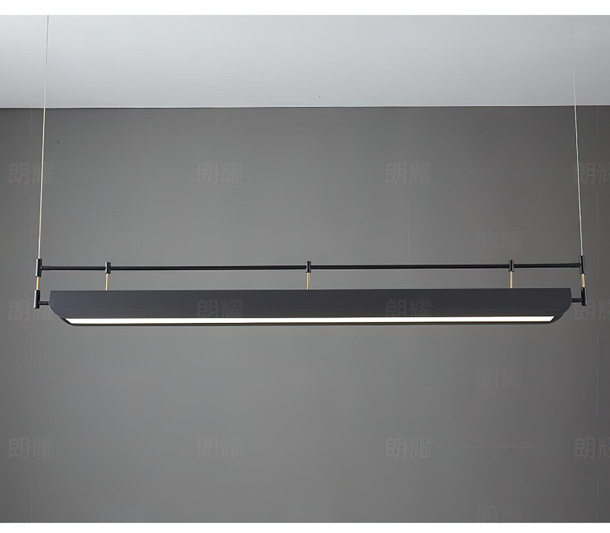 Terianora lámpara de araña negra con techo LED