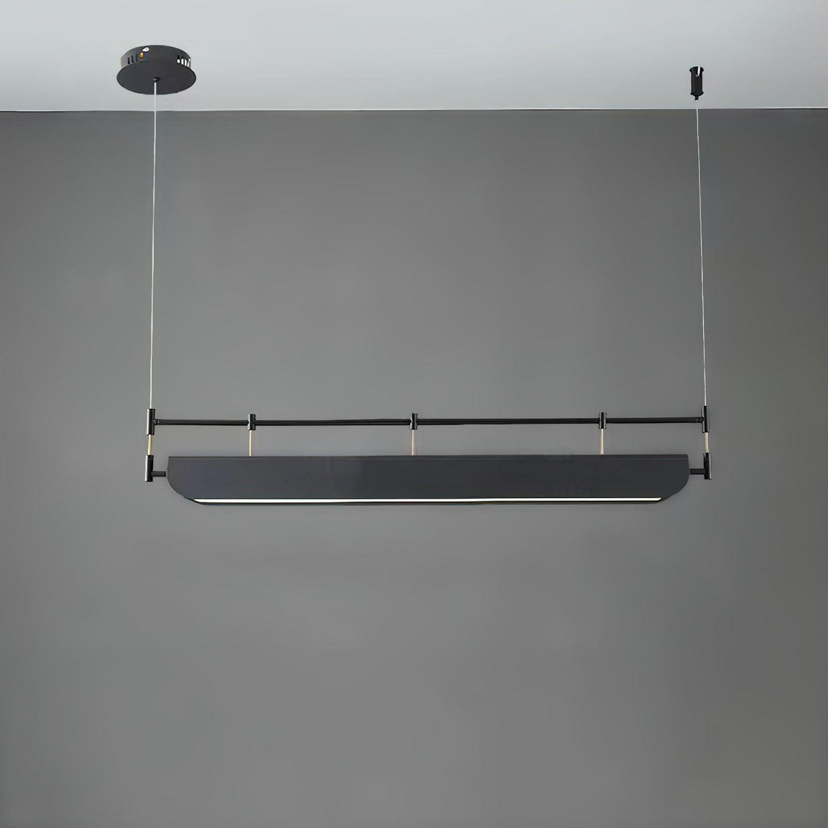 Terianora lámpara de araña negra con techo LED