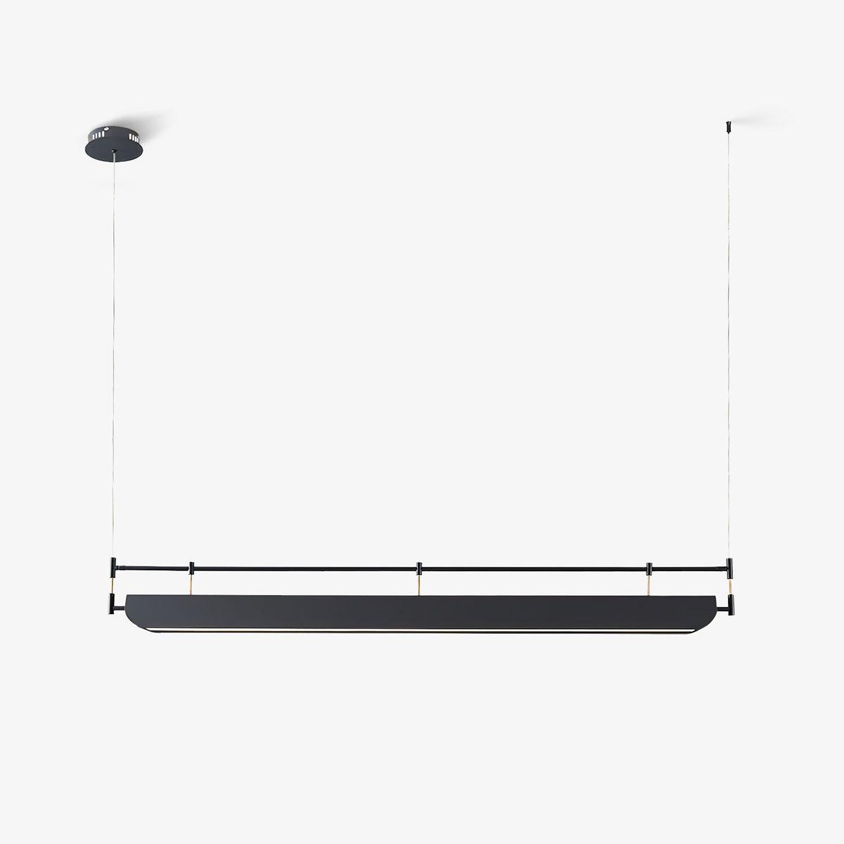 Terianora lámpara de araña negra con techo LED