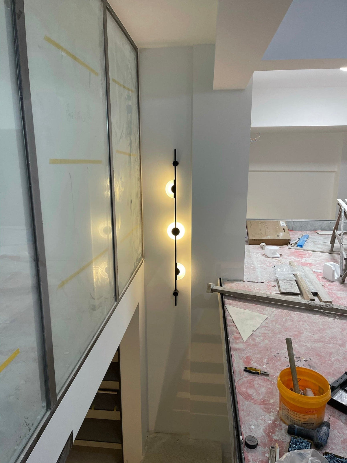 Slender aplique de pared alabastro moderno minimalista