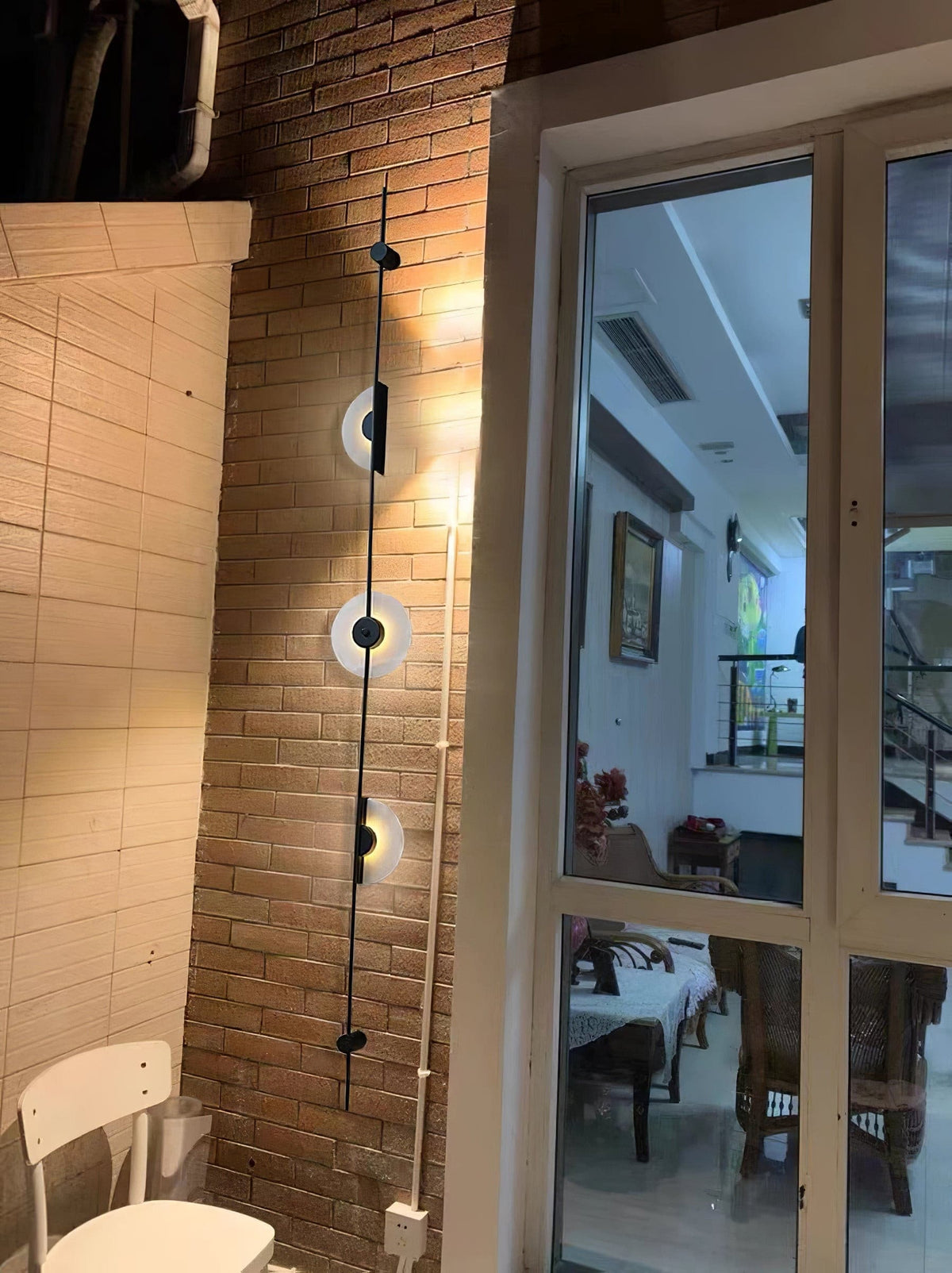 Slender aplique de pared alabastro moderno minimalista