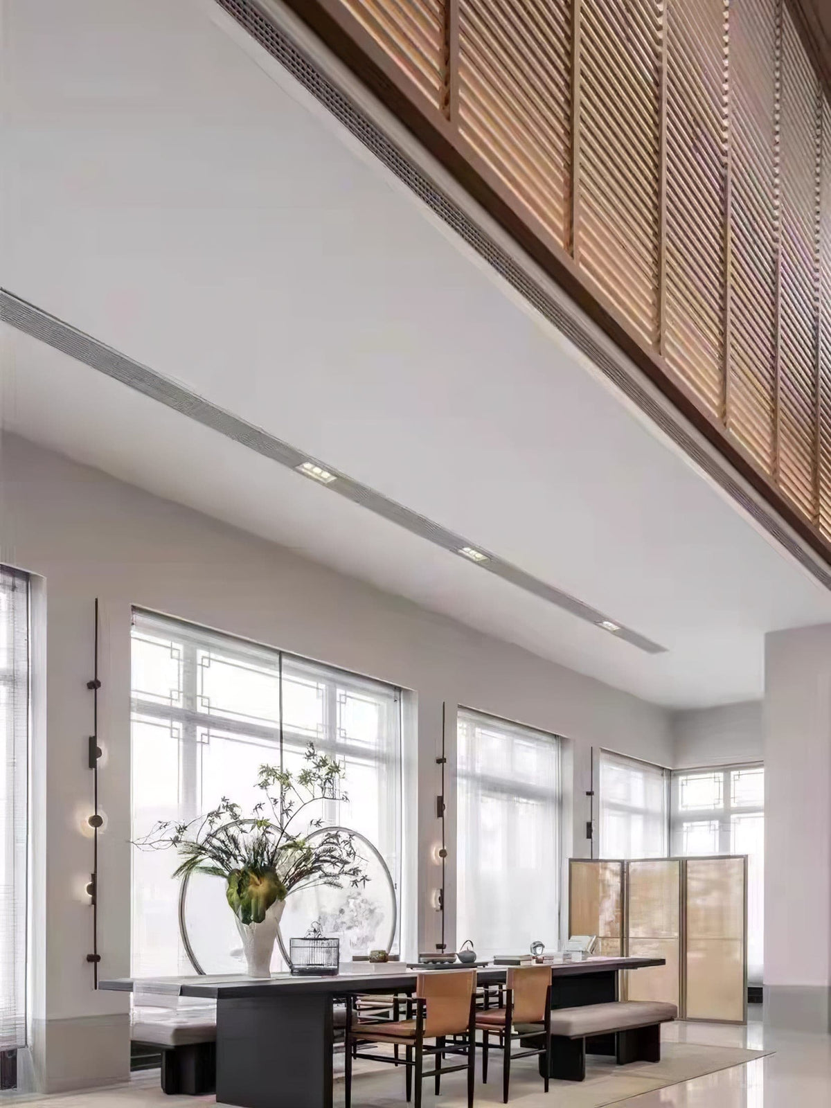 Slender aplique de pared alabastro moderno minimalista