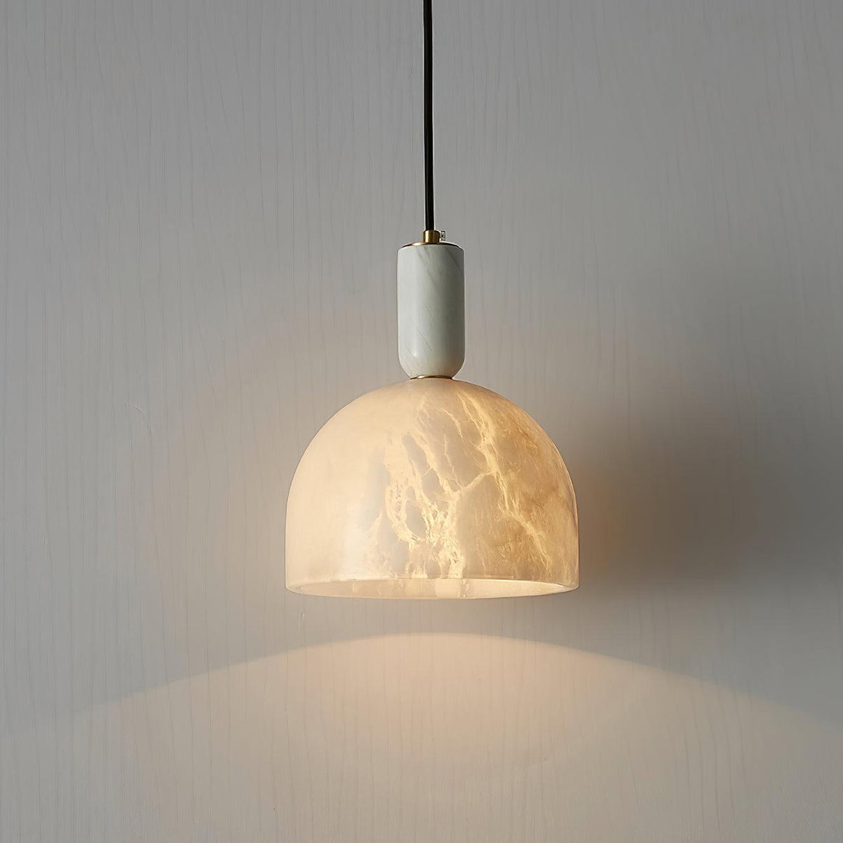 Leda lámpara colgante minimalista de alabastro