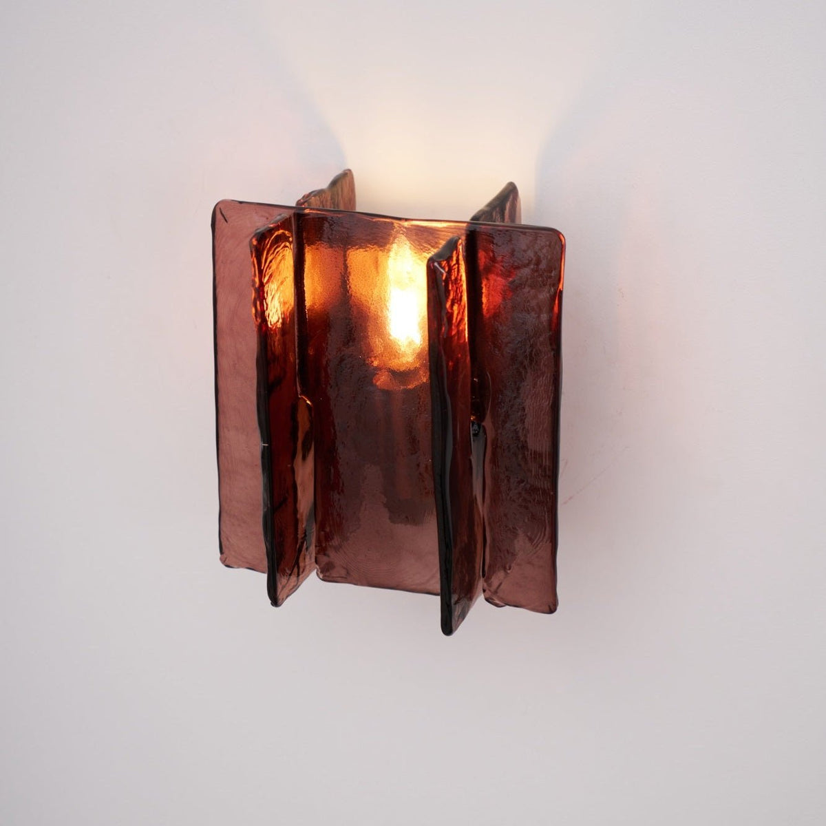 Celuaine aplique de pared latón vidrio transparente