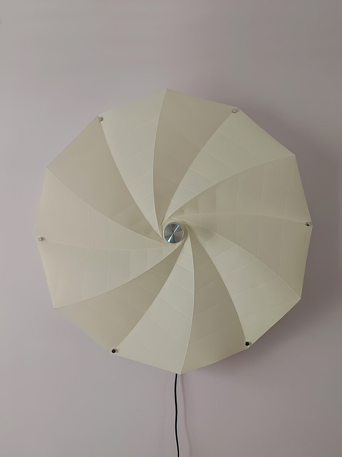 Liniise lámpara colgante de tejido con sombra plisada beige