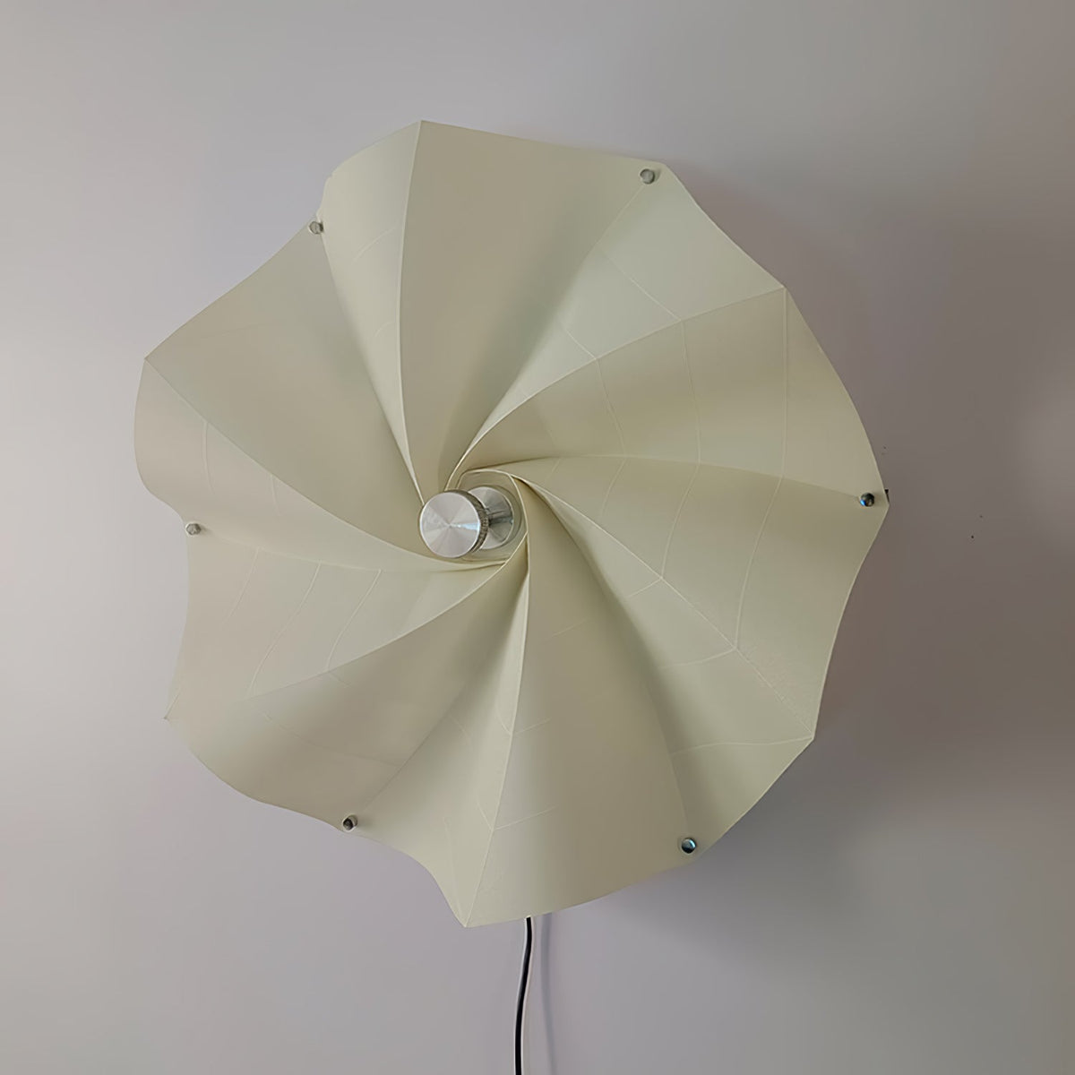 Liniise lámpara colgante de tejido con sombra plisada beige