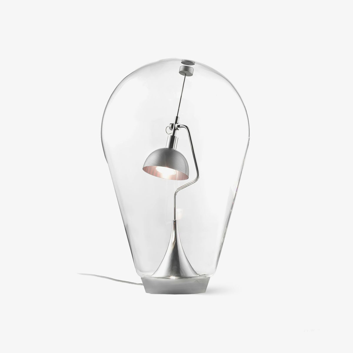 Veroce lámpara de mesa de vidrio industrial