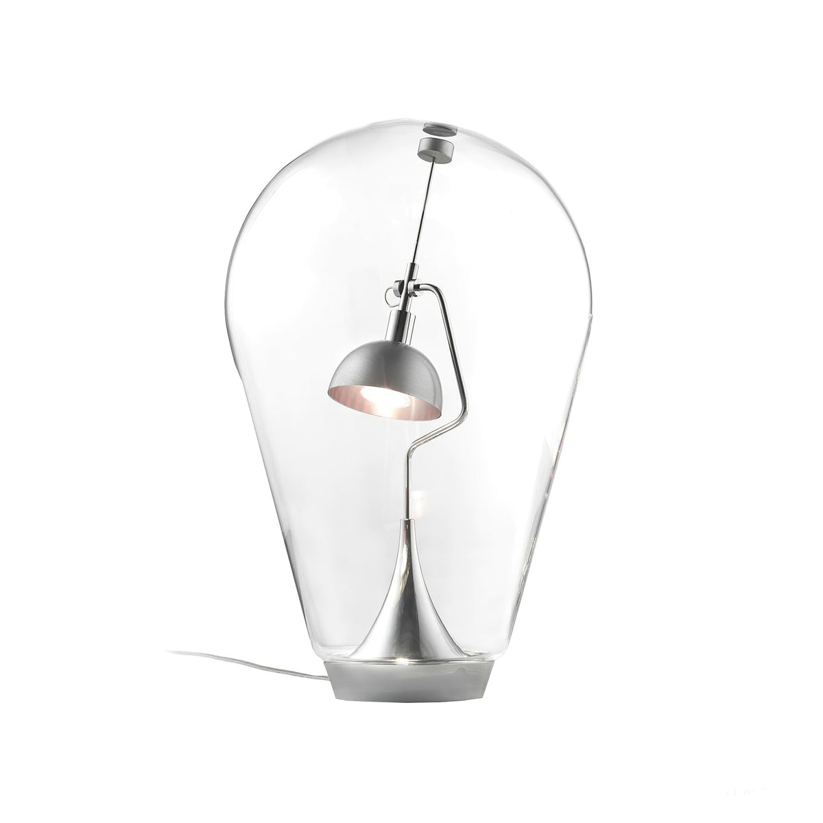 Veroce lámpara de mesa de vidrio industrial