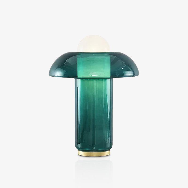 Navlen lámpara de mesa de vidrio verde