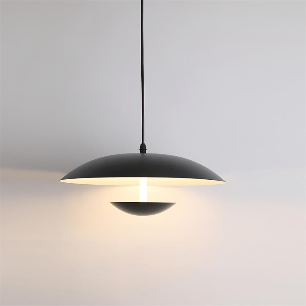 Veliina lámpara colgante negra minimalista