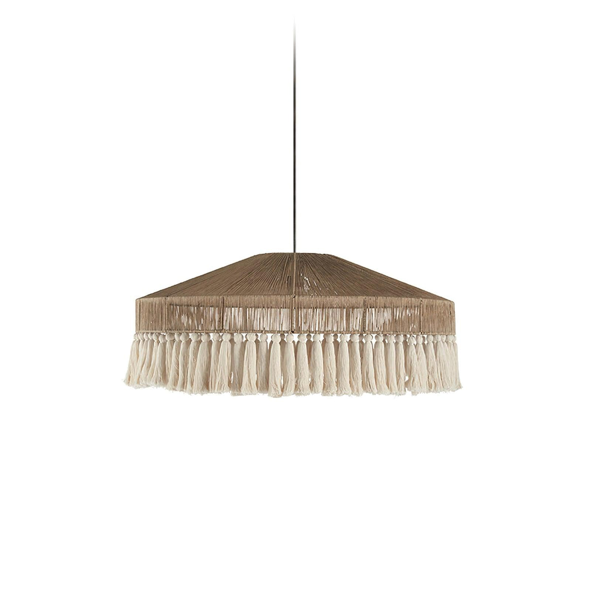 Ohev lámpara colgante de cuerda de cáñamo