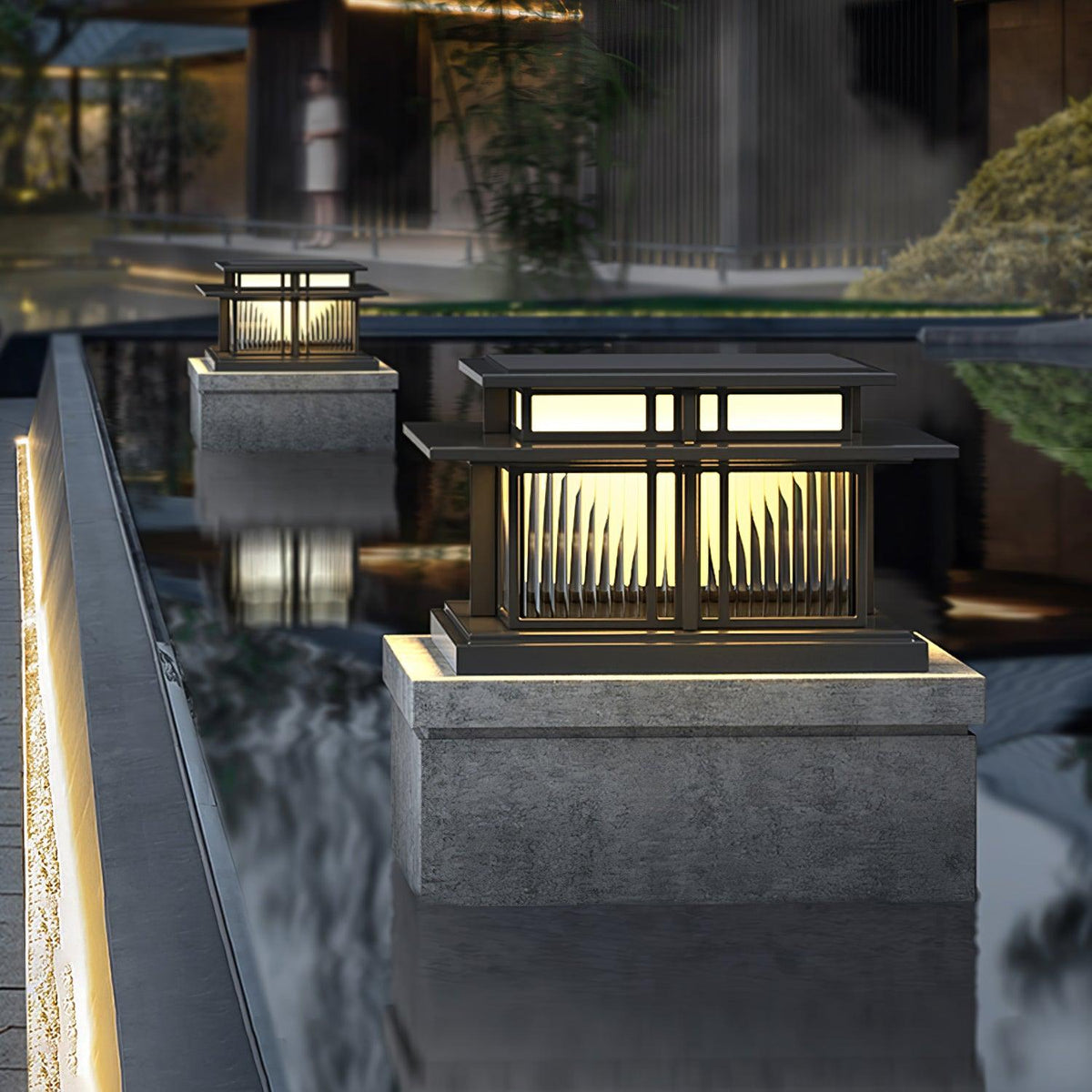 Onyx lámpara de mesa de acrílico oriental