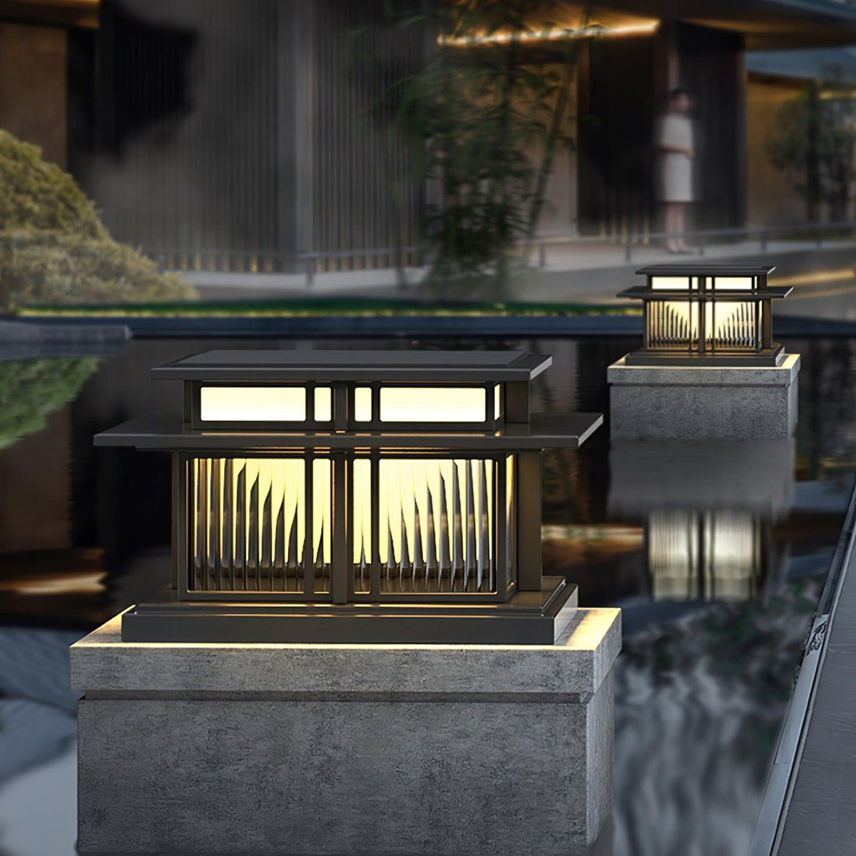 Onyx lámpara de mesa de acrílico oriental