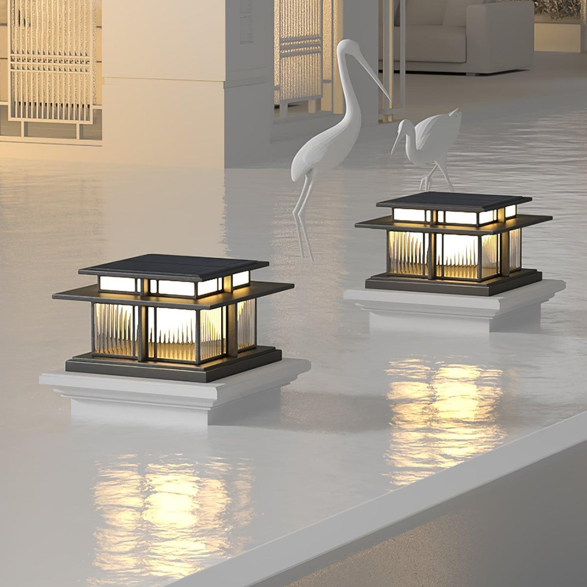 Ebon luminaria exterior moderna