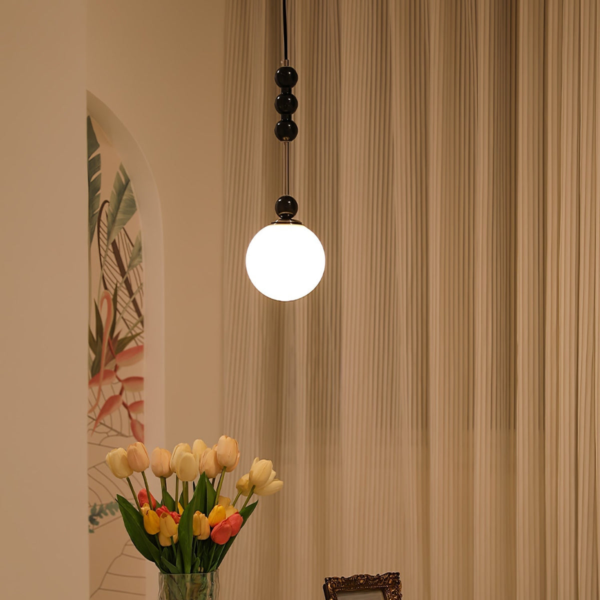 Miraleth lámpara colgante minimalista de madera
