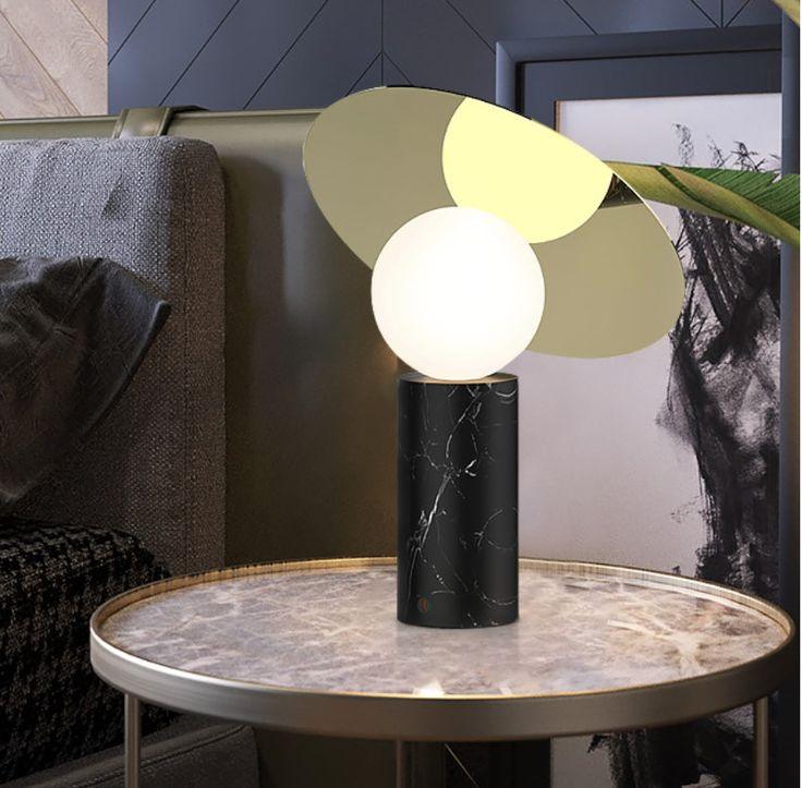 Dila lámpara de mesa minimalista de mármol