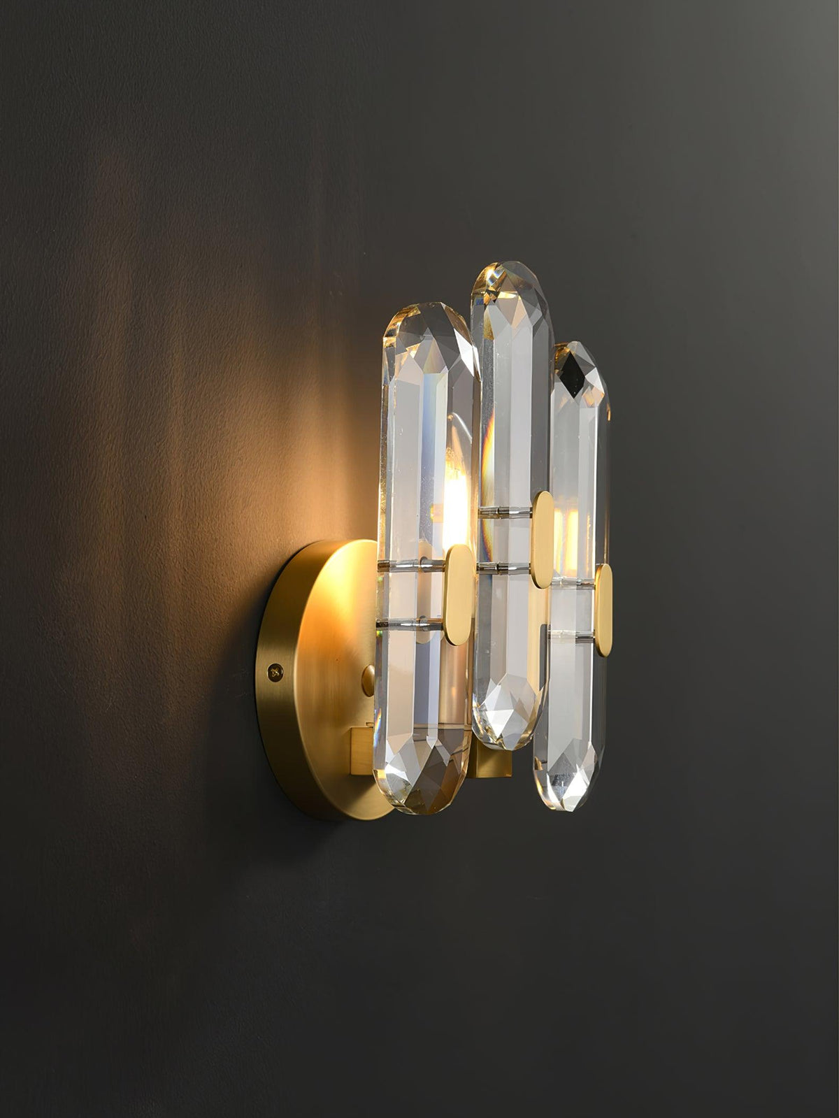 Gevon aplique de pared Postmodern de lujo cristal