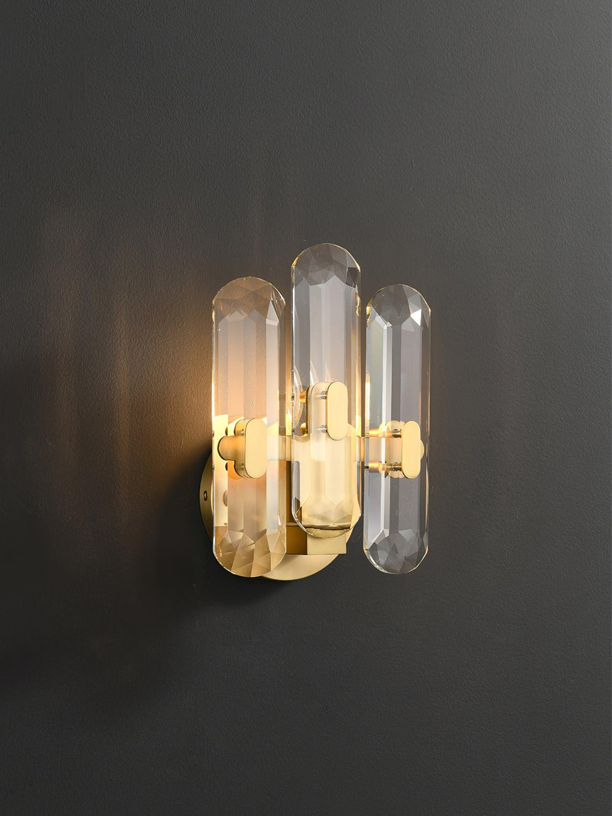 Gevon aplique de pared Postmodern de lujo cristal