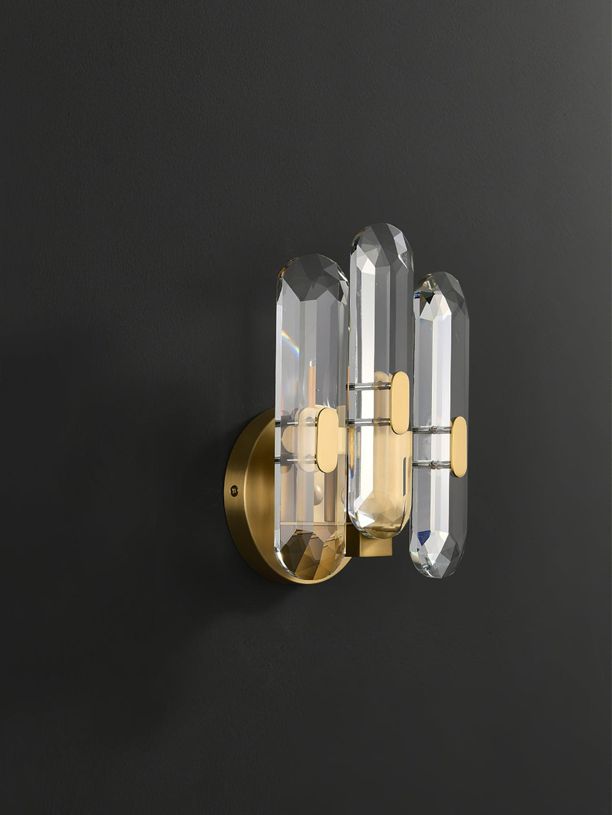 Gevon aplique de pared Postmodern de lujo cristal