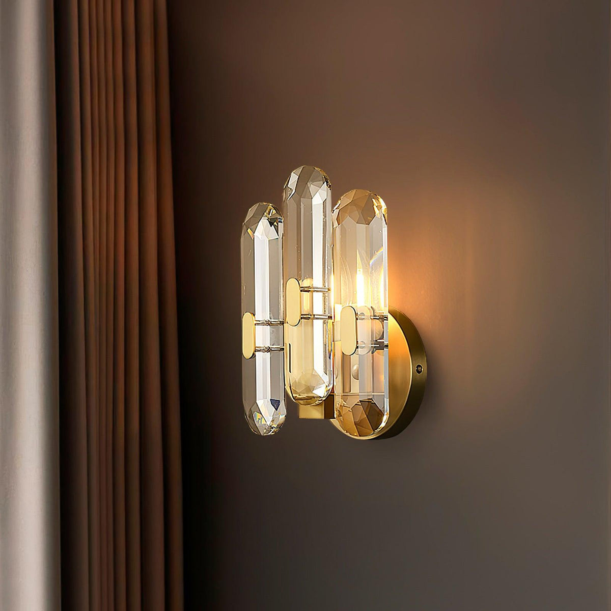 Gevon aplique de pared Postmodern de lujo cristal
