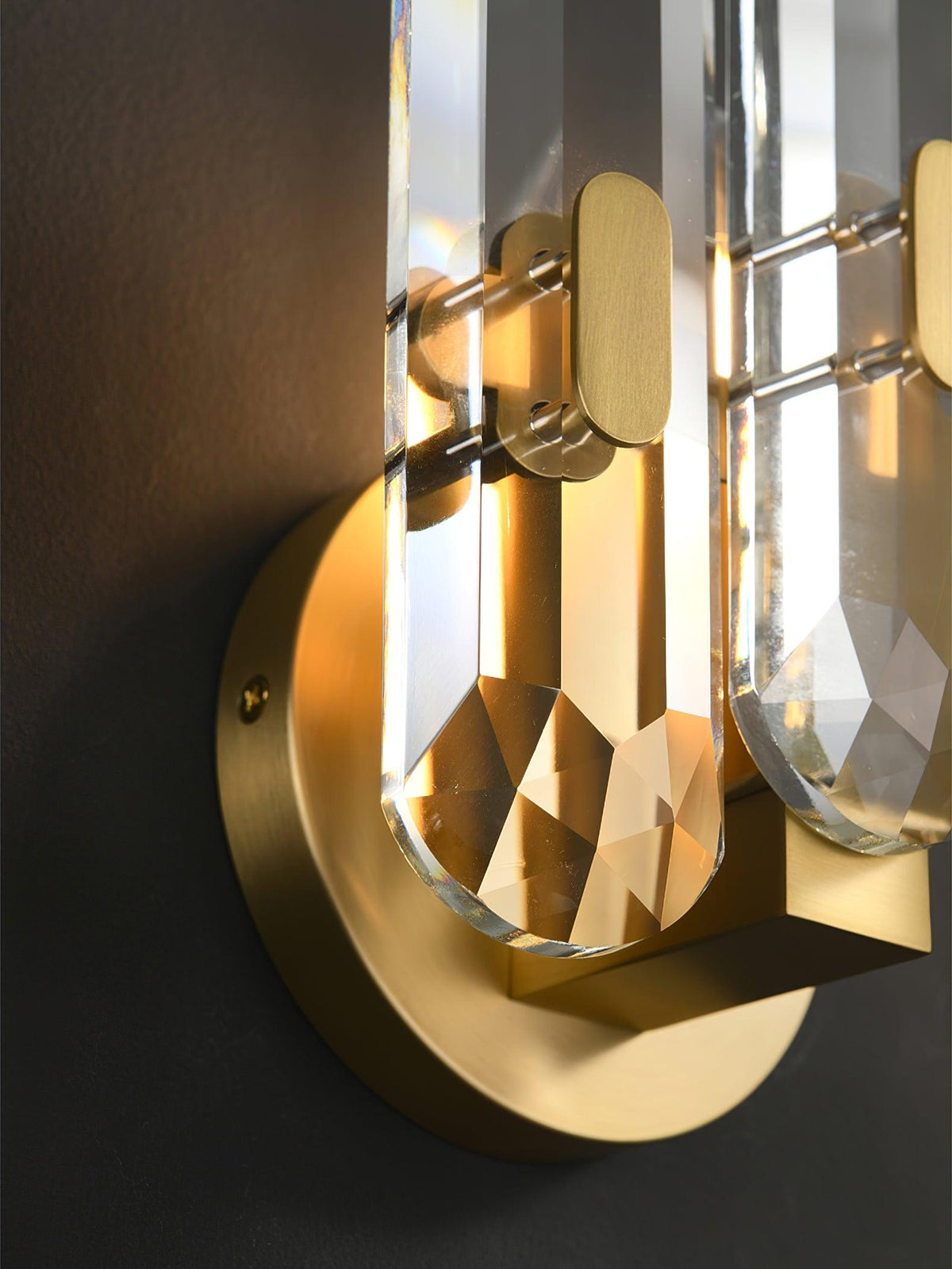 Gevon aplique de pared Postmodern de lujo cristal