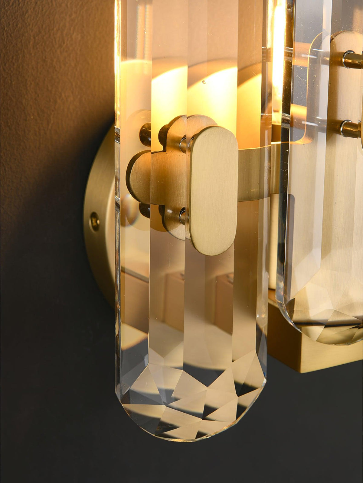 Gevon aplique de pared Postmodern de lujo cristal