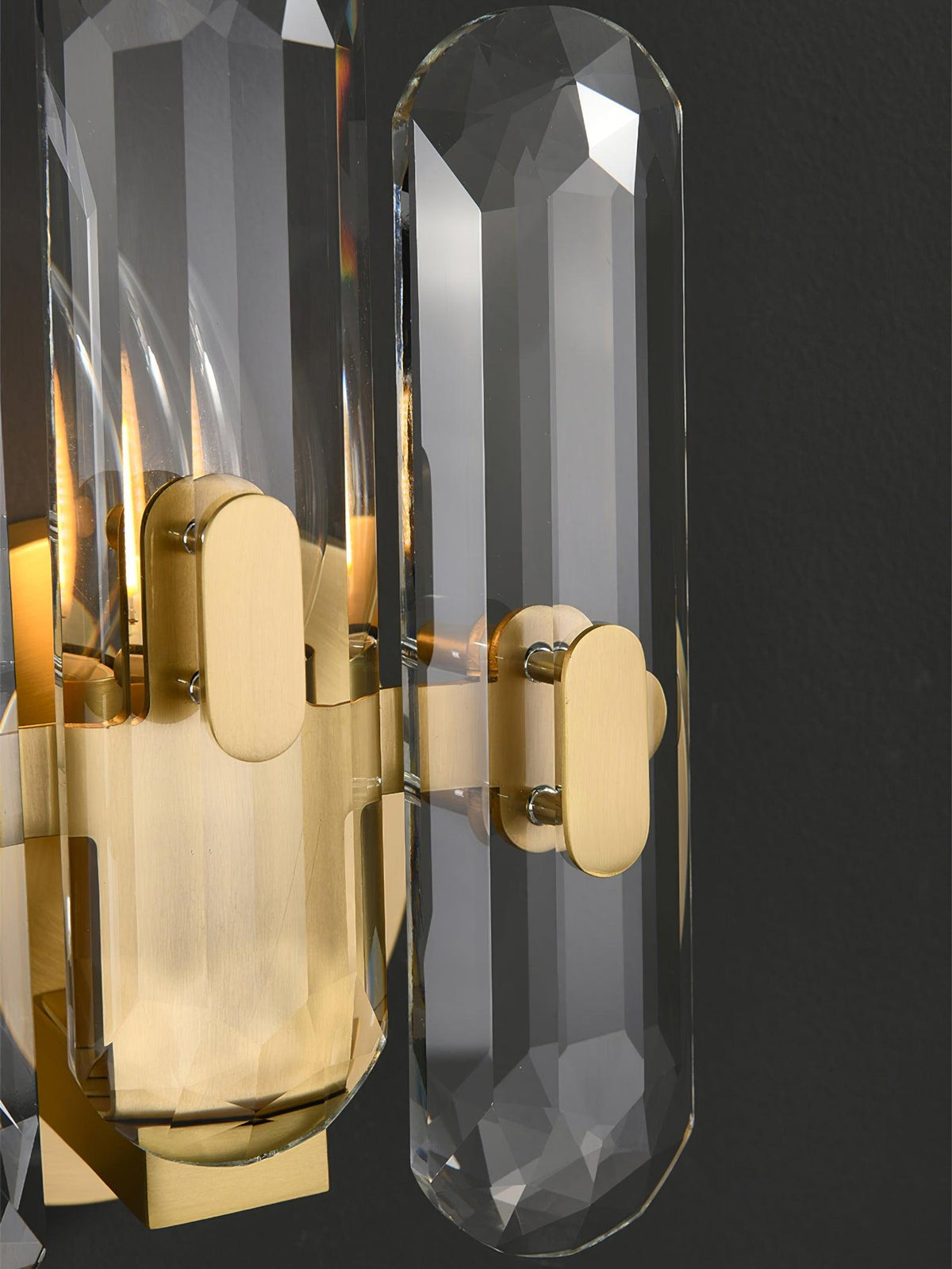Gevon aplique de pared Postmodern de lujo cristal