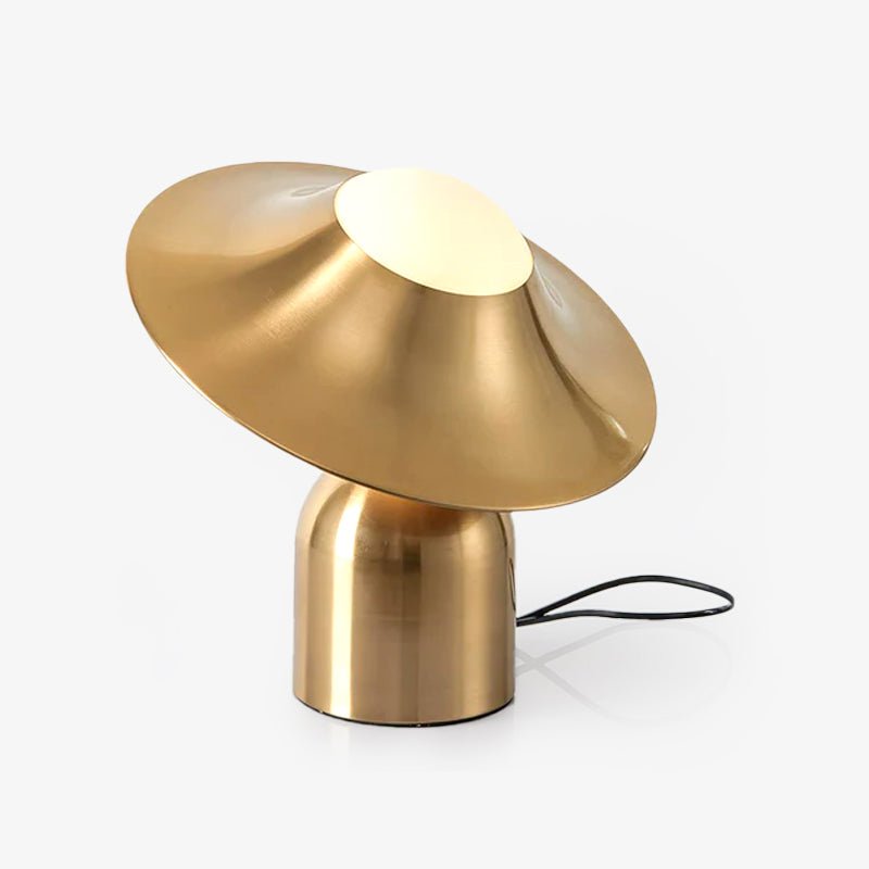 Italon lámpara de mesa Luxe en latón para escritorio