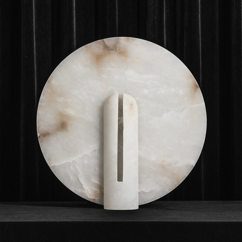 Yavren lámpara de mesa de alabastro