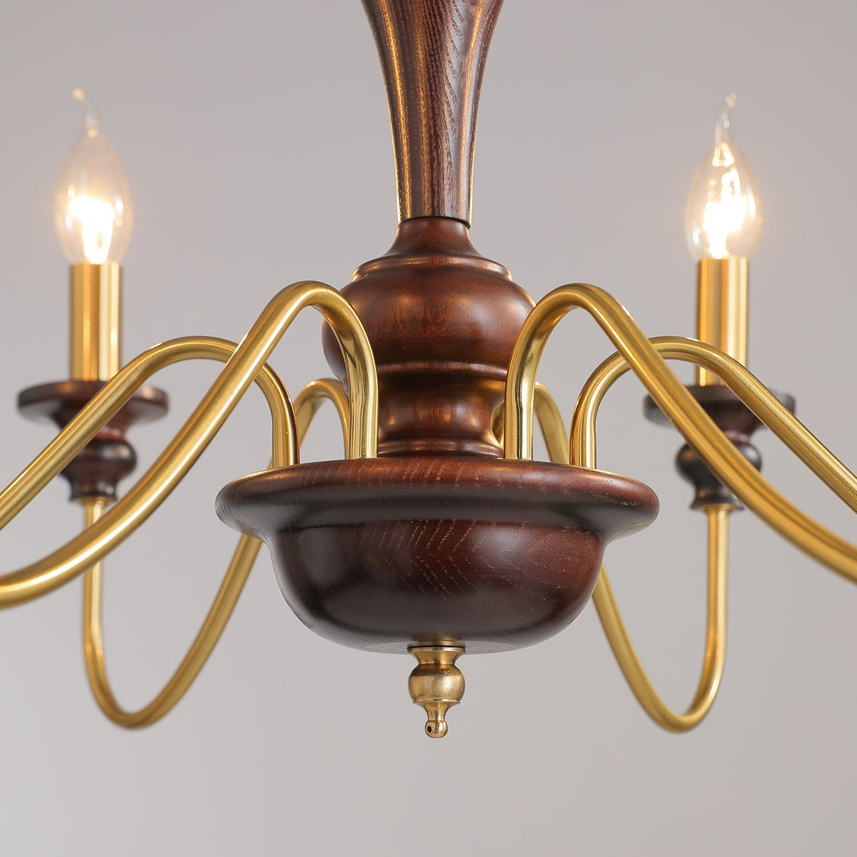 Ilvenan lámpara de araña tradicional elegancia vintage madera