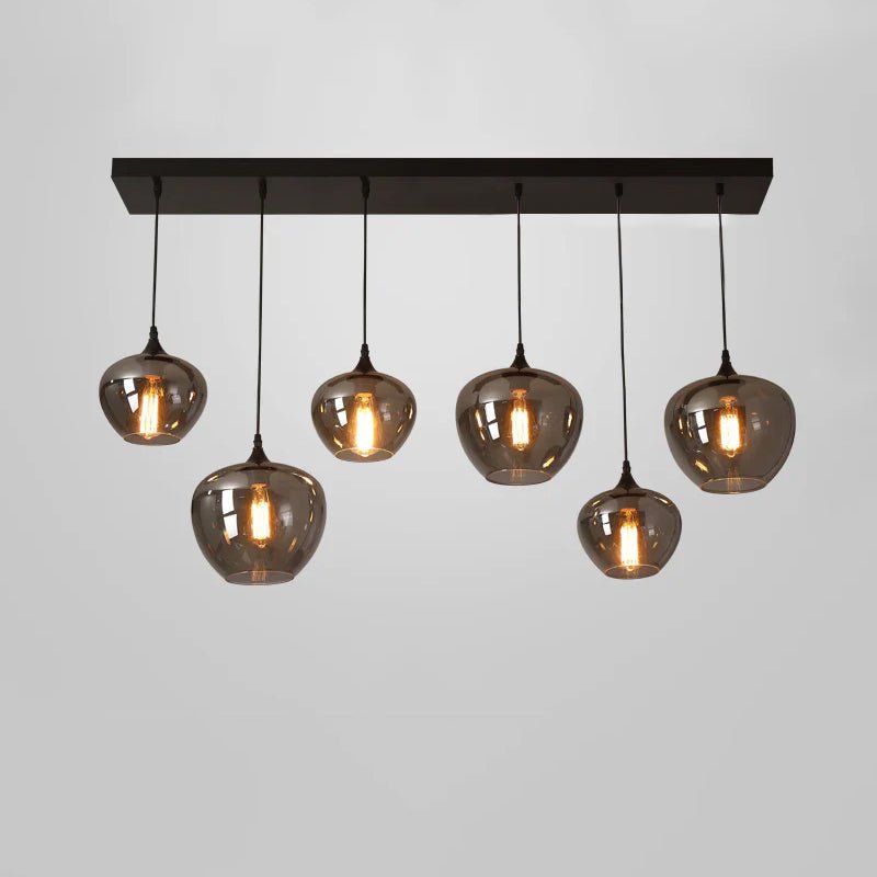 Tevely lámpara colgante de vidrio industrial chic