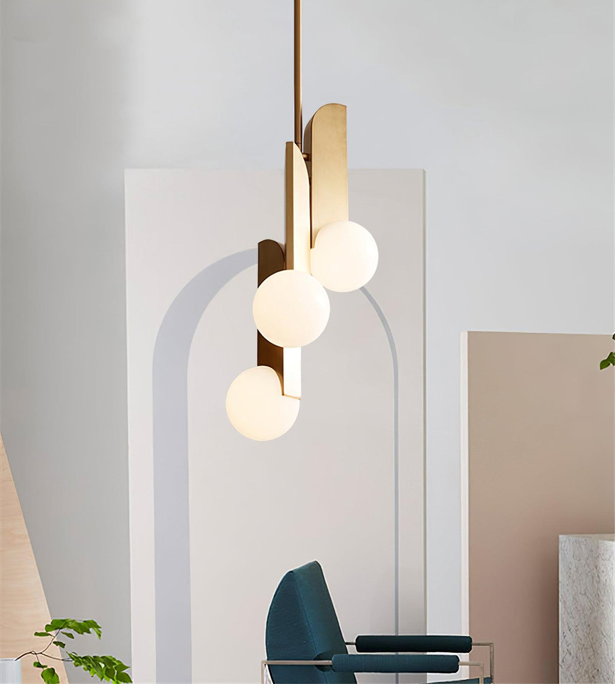 Eirelelia lámpara colgante elegante con vidrio
