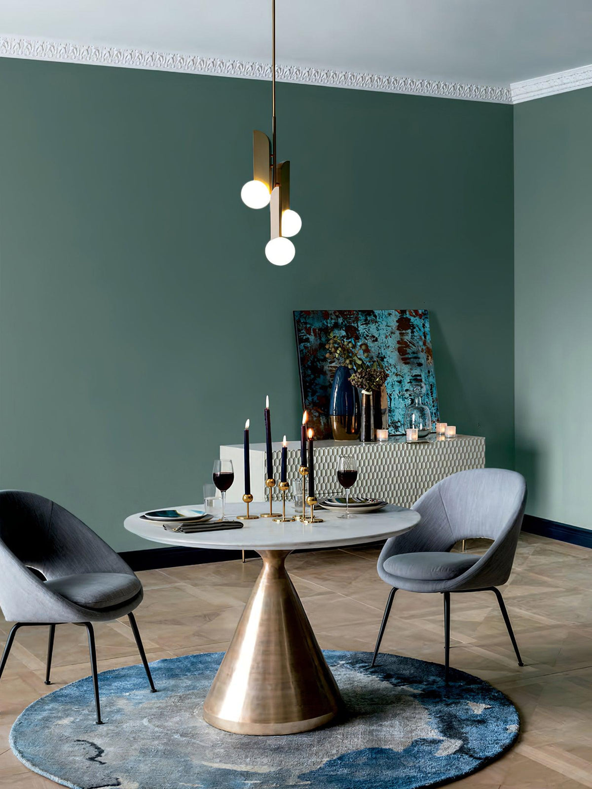 Eirelelia lámpara colgante elegante con vidrio